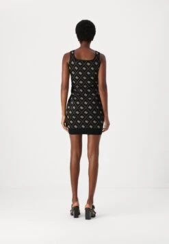 Guess SARAH 4G - Shift Dress - Black Travertine -Guess Clothing Sale 8830d27d5fc343c289e2b2ac58765557