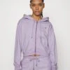 Go Sophie Classic Logo Hoodie - Zip-Up Sweatshirt - Light Iris