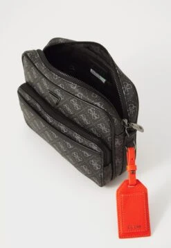 Guess MILANO CROSSBODY DOUBLE ZIP - Cross Body Bag - Dark Black -Guess Clothing Sale 88b5630b82644344af617bf9d2797c1f