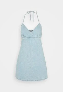 Vintage Halter Dress - Denim Dress - Smoked Light Wash -Guess Clothing Sale 8917410872714b79aeb558a13daecacb