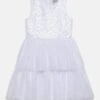 Guess Junior Mixed Dress Ceremony - Cocktail Dress / Party Dress - Pure White