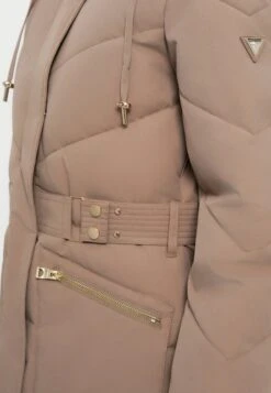 Guess FATEMA BELTED PUFFER - Winter Coat - Taupe -Guess Clothing Sale 8a5854a1468d4bf7b1f0f181b421cb56