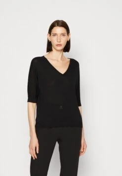 Joanna V Neck - Jumper - Jet Black