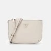 Guess TOP ZIP - Cross Body Bag - Stone