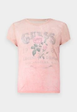 Guess ROSES TEE - Print T-shirt - Pink Pearl -Guess Clothing Sale 8d9076cafc5448aaaa9f35b1c3f7afce