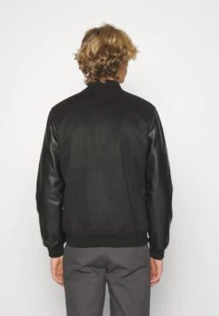 Guess Modern Varsity Jacket - Bomber Jacket - Jet Black -Guess Clothing Sale 8e3210a83279460590047e06fb266bf4