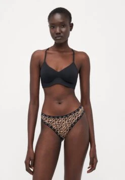 Guess PRINTED BASIC THONG 3 PACK - Thong - Black/brown