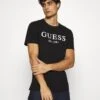 Guess Print T-Shirt - Jet Black