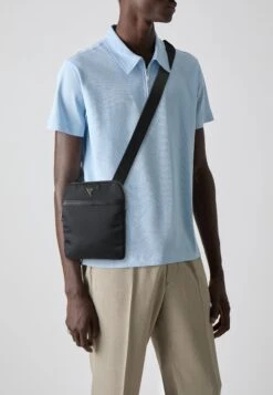 Guess MILANO CROSSBODY FLAT - Cross Body Bag - Blaster Wash