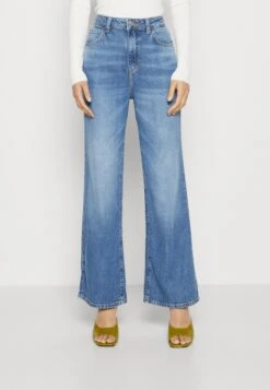 Guess Ankle Wide Leg - Relaxed Fit Jeans - Blue Wash