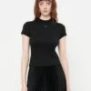 Guess ANITA MOCK - Basic T-shirt - Jet Black Heather