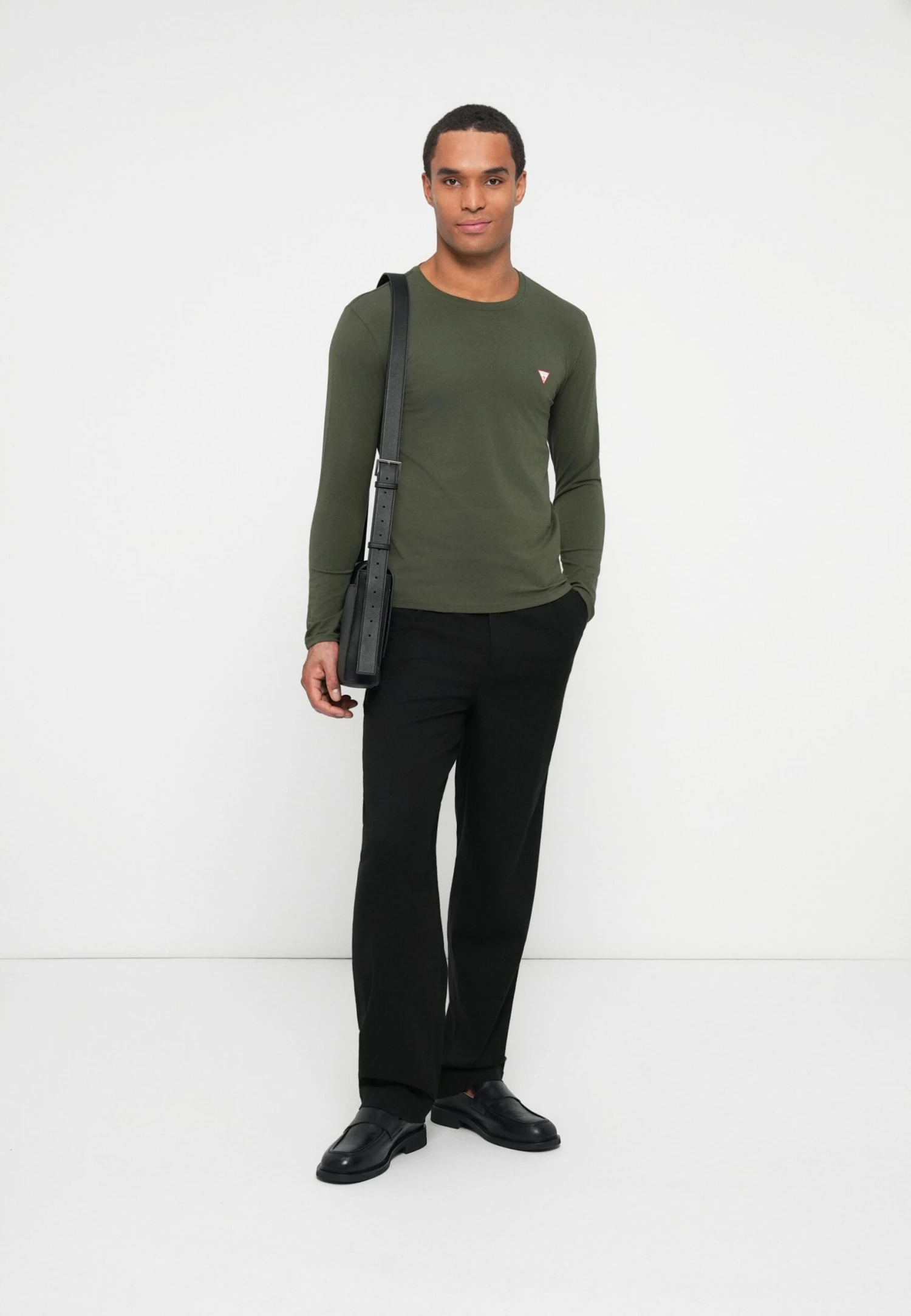 Guess CORE TEE - Long Sleeved Top - Green Depths 2 Guess CORE TEE - Long Sleeved Top - Green Depths - Image 2