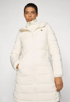Guess NEW ALETA LONG PUFFER JACKET - Winter Coat - Dove White -Guess Clothing Sale 91a81f41ad634e00a1f995eec2ac9b62