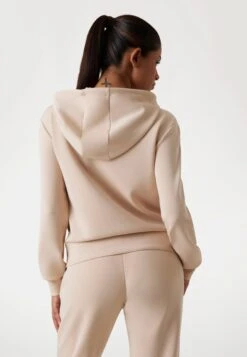 Guess OLYMPE FULL ZIP HOODIE - Zip-up Sweatshirt - Beige -Guess Clothing Sale 927698936c2e401eb2bdeabe0021b729