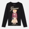 Guess Long Sleeved Top - Jet Black