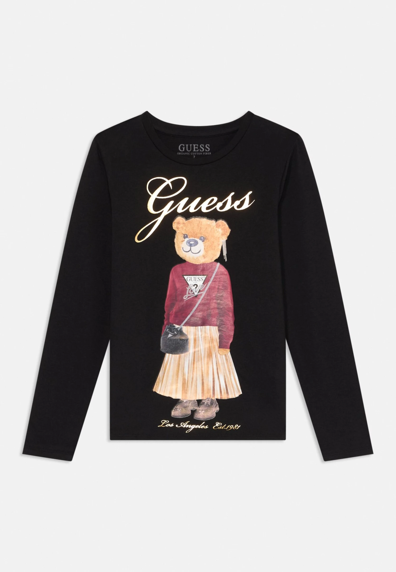 Guess Long Sleeved Top - Jet Black 1 Guess Long Sleeved Top - Jet Black
