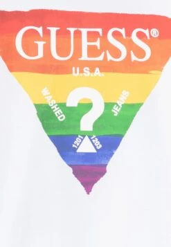 Guess Pride Logo - Top - Pure White -Guess Clothing Sale 937ceccbfc6b488dbd6eafc4cf5aeae0