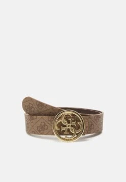 Guess Cordelia Logo Adjust Pant Belt - Belt - Latte Brown