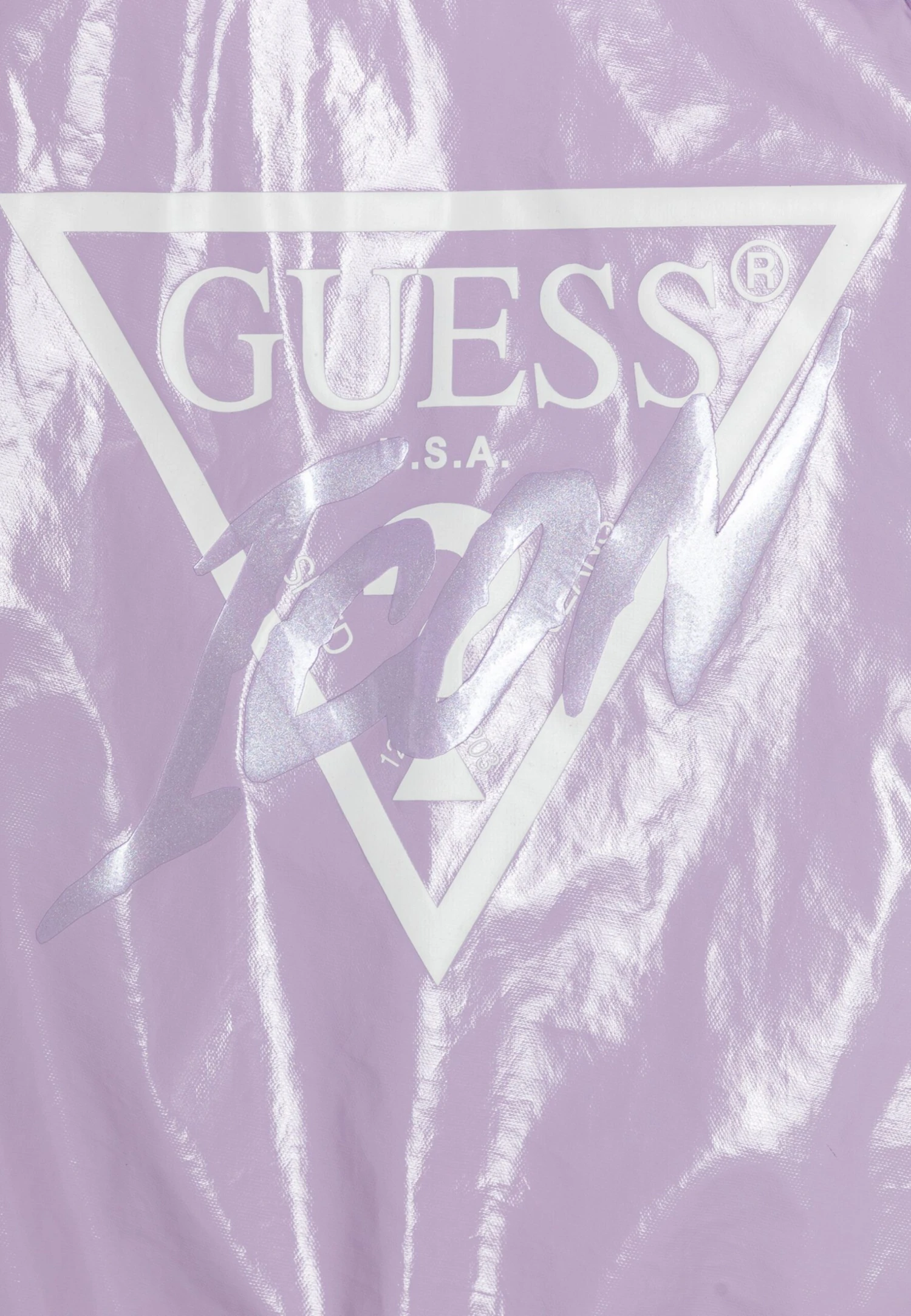 Guess Junior Hooded Zip - Winter Jacket - New Light Lilac 3 Guess Junior Hooded Zip - Winter Jacket - New Light Lilac - Image 3