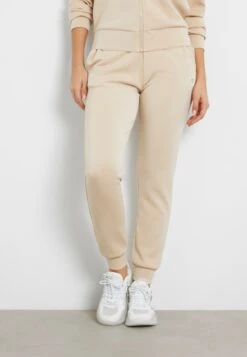 Guess MID WAIST JOGGING - Tracksuit Bottoms - Beige