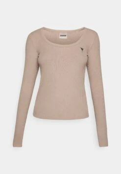 Guess COLETTE TOP - Long Sleeved Top - Silk Taupe -Guess Clothing Sale 943deb7a0c0d446295b48015e93b3dc2
