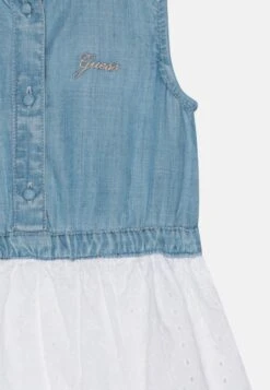 Guess Toddler Dress - Denim Dress - Slubby Light Blue -Guess Clothing Sale 9487cdfefb01499a807047d25236a837