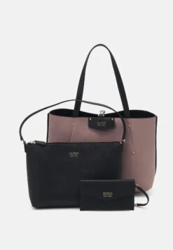 Guess Brenton Tote Set - Handbag - Black -Guess Clothing Sale 94bd4f398e82429a801f32cc2020cb36