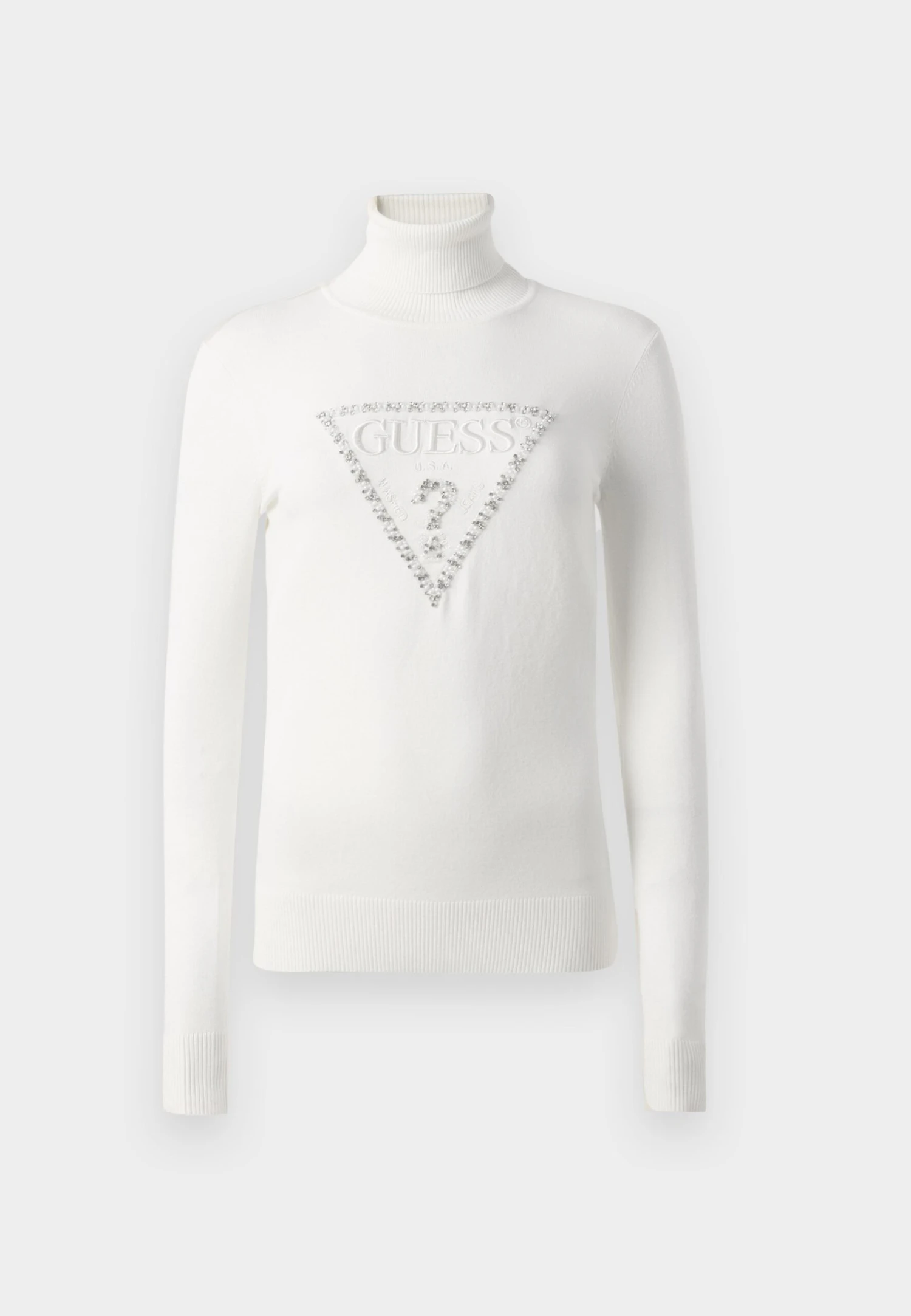 Guess MELANIE TRIANGLE LOGO - Jumper - Silk Taupe 7 Guess MELANIE TRIANGLE LOGO - Jumper - Silk Taupe - Image 7