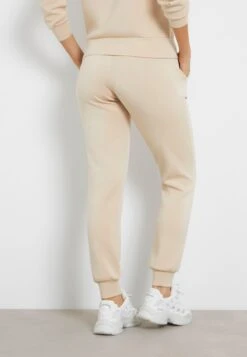 Guess MID WAIST JOGGING - Tracksuit Bottoms - Beige -Guess Clothing Sale 9546a604fc914b19b76691abf713ace4