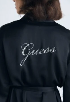 Guess STRASS LOGO LONG KIMONO - Dressing Gown - Jet Black -Guess Clothing Sale 96a18b3218d14eafad5a0cce2d87dfff