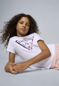 Guess CORE JUNIOR - Print T-shirt - Pure White