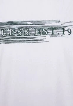 Guess Ss Cn Shaded Logo Tee - Print T-Shirt - Pure White -Guess Clothing Sale 976a78fb1d0047cd8982d71eb1886228