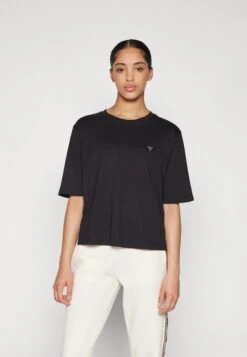 Guess COLETTE BOXY - Basic T-shirt - Jet Black