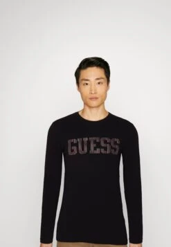 Guess Ermak Cn- Long Sleeved Top - Jet Black