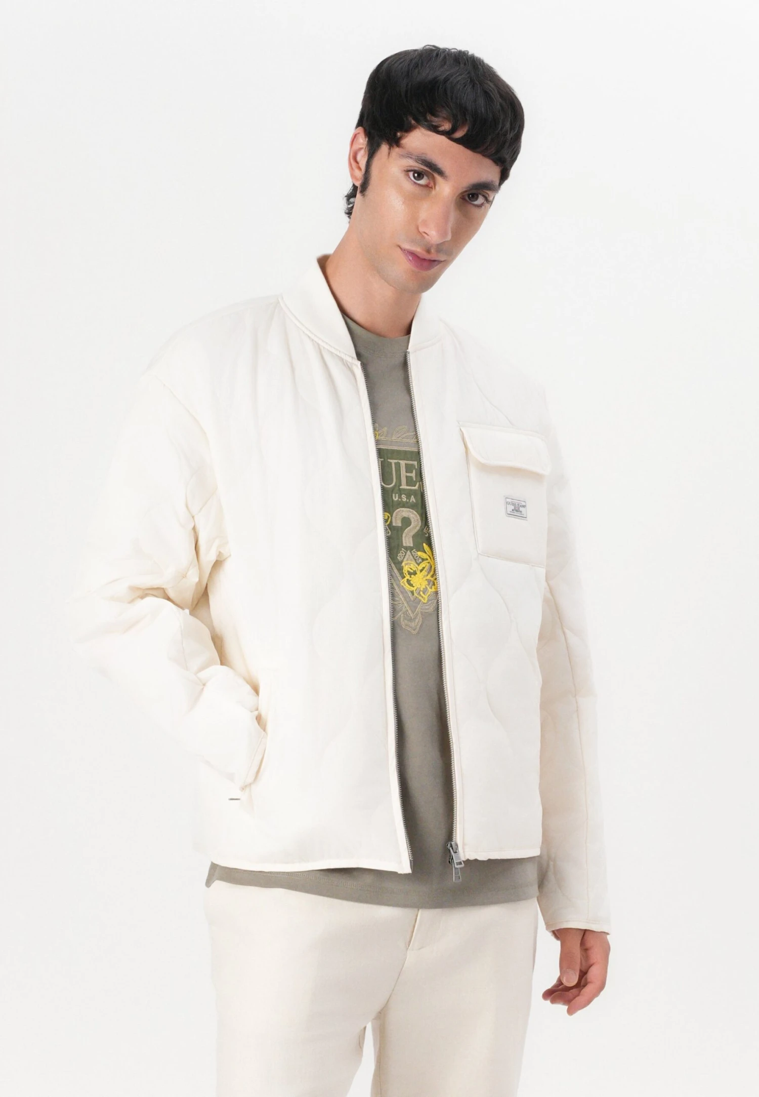 QUILTED PUFFER JACKET - Light Jacket - Pristine White 4 QUILTED PUFFER JACKET - Light Jacket - Pristine White - Image 4