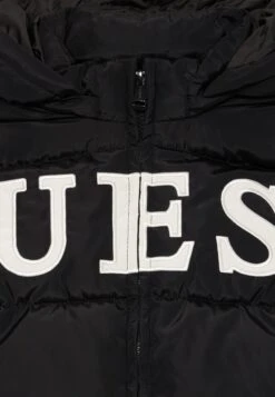Guess JUNIOR HOODED PADDED PUFFER ZIP - Winter Jacket - Jet Black -Guess Clothing Sale 9afece6088634a9195cdd7a5f4827171
