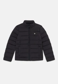 Guess KIDS JUNIOR PUFFER HIDDEN HOOD MINI ME - Winter Jacket - Jet Black