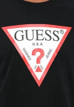 Guess LOGO - Print T-shirt - Jet Black -Guess Clothing Sale 9c3c94b1ab50460a987a64f33e886399