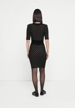 BILLIE V NECK DRESS - Jumper Dress - Black -Guess Clothing Sale 9cd5302bb74a43c2a72bc8896c467e03