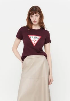 Guess ORIGINAL - Print T-shirt - Red Noir -Guess Clothing Sale 9d6d08c292634a0386eecd370321a28c