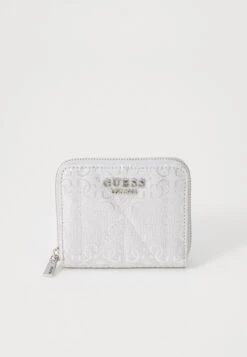 Guess ALDINA SMALL ZIP AROUND - Wallet - Silver-coloured