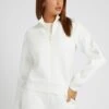 Guess New Allie Scuba Zip - Zip-Up Sweatshirt - Weiß