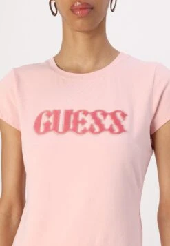 Guess PONY HAIR TEE - Print T-shirt - Pink Pearl 13 Guess PONY HAIR TEE - Print T-shirt - Pink Pearl -Guess Clothing Sale a025be2fcb2c4881b00cfcc36b5b7433
