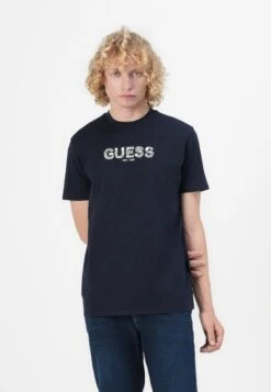 Guess EMBROIDERY LOGO - Print T-shirt - Smart Blue -Guess Clothing Sale a1811302762b41d38af4407594f3dc78