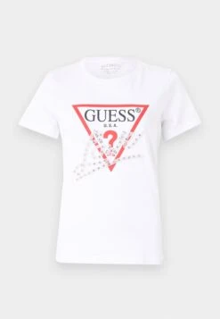 Guess PEARLS LOVE TRIANGLE TEE - Print T-shirt - Jet Black -Guess Clothing Sale a28db592245245099371b9a5fc658872 1