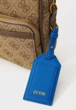 Guess MILANO CROSSBODY DOUBLE ZIP - Cross Body Bag - Beige/brown -Guess Clothing Sale a29003310dc64db0b68b88124ed07fc9