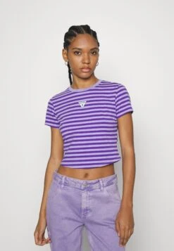 Go Clara Striped Baby Tee - Print T-Shirt - Ligt Iris Multi