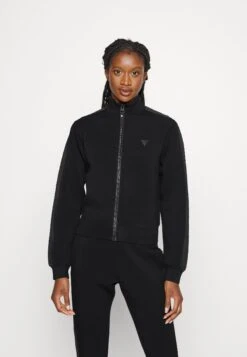 Guess New Allie Scuba Zip - Zip-Up Sweatshirt - Jet Black