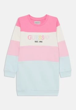 Guess TODDLERLS ACTIVE DRESS - Day Dress - Light Pink/light Blu