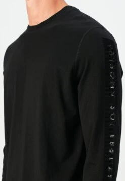 Guess SLEEVES LOGO TEE - Long Sleeved Top - Jet Black -Guess Clothing Sale a398e3cf2bce4d57bf31a18073c00d29